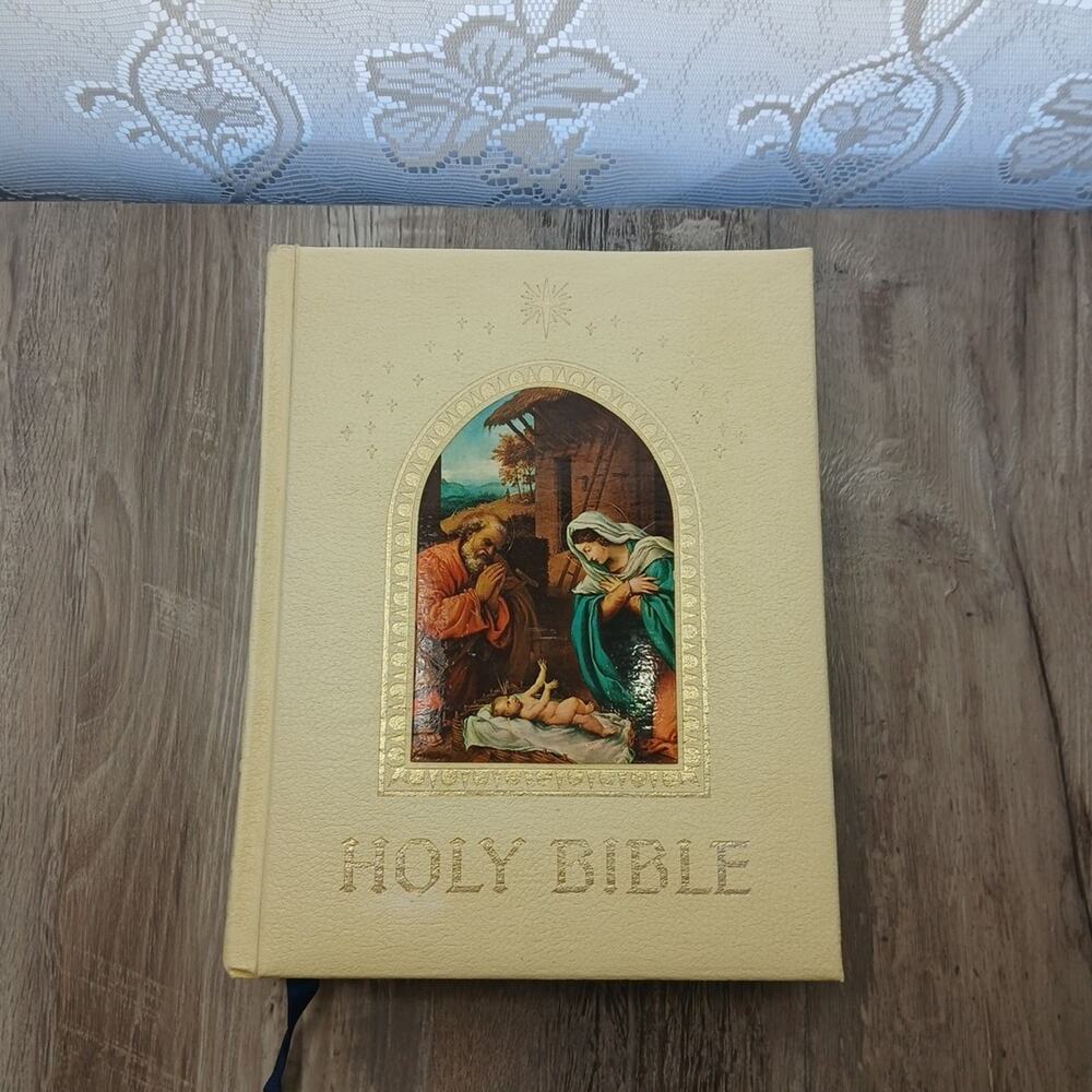 Holy Bible Catholic Peace Of Mind Deluxe Edition Book 1000+ pages Large